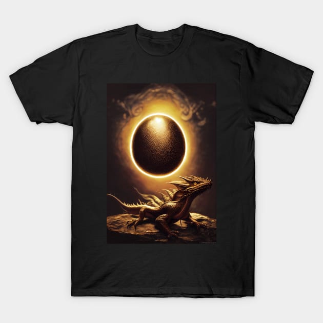 Dragon Egg with Baby Dragon T-Shirt by natural-20s